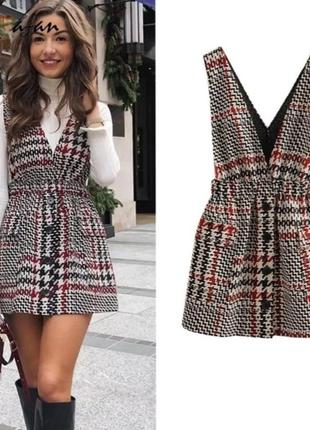 Сукня в клітинку zara