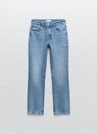 Джинси zara slim fit jeans/ блакитні джинси зара слім/ джинси zara прямого крою