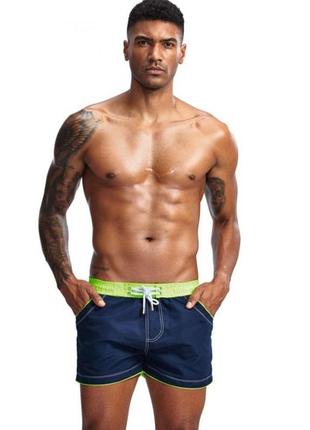 Чоловічі пляжні шорти з яскравим поясом pinky senson. артикул: 12-0303