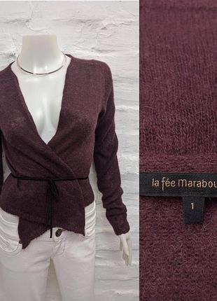 La fee maraboutee оригінальний лаконічний легкий кардиган з альпаки кід махера італія