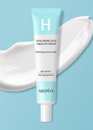 Крем для кожи вокруг глаз с гиалуроновой кислотой aronyx hyaluronic acid aqua eye cream, 40 мл