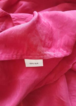 Шовкова стильна вишнева літня блуза talbots8 фото