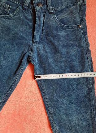 Новые. штаны джинсовые вельветовые, на мальчика 7-8 лет, рост 122-128 см7 фото