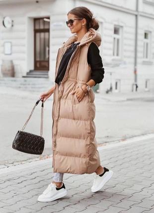 Удлиненная жилетка