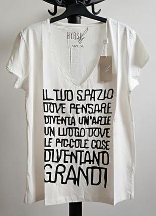 Женская футболка оверсайз хлопок hyrsu италия1 фото