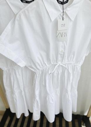 Легенька біла сукня від zara2 фото