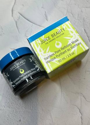 Очищуюча маска з бамбуковим вугіллям juice beauty bamboo pore refining mask 60 мл