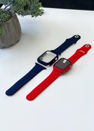 Ремешок и чехол со стеклом для apple watch5 фото