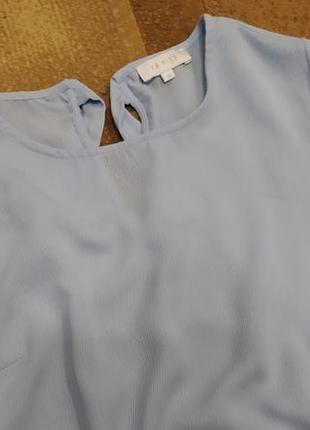 Рубашка блуза блузка не дорого купить небесная голубая с, м размер4 фото