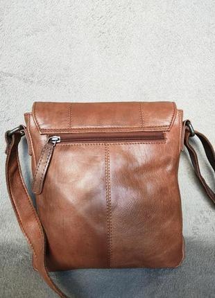 Стильна вмістка чоловіча сумка натуральна мраморна шкіра excellent7 фото
