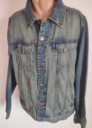 Стильна фірмова катоновая курточка джинсова піджак c&a.germany.л-хл5 фото