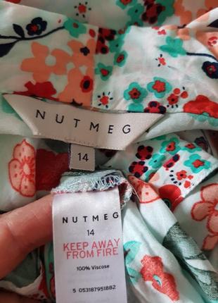 Дуже гарна легка блуза в квіти nutmeg5 фото
