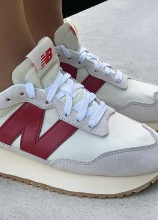 🔥кросівки жіночі new balance 237 red grey10 фото