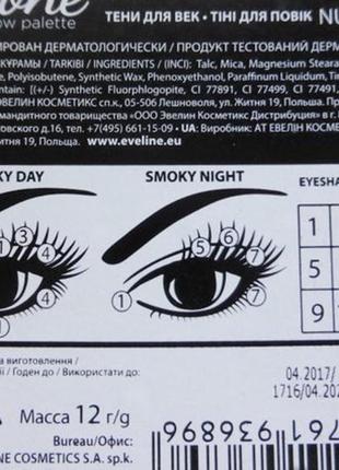 Палітра тіней для очей nude 3