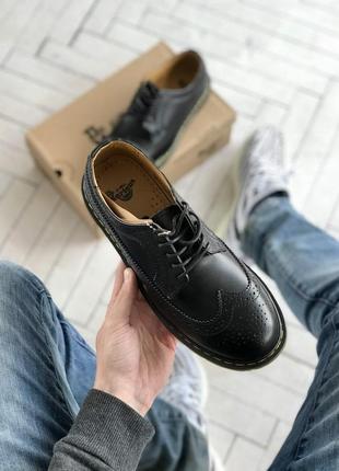 Шкіряні туфлі dr. martens 1461 low / кожаные туфли стиль классика тренд оксфорды2 фото