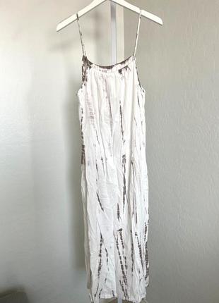 Сукня сарафан zara з ефектом tie-dye (тай-дай)3 фото
