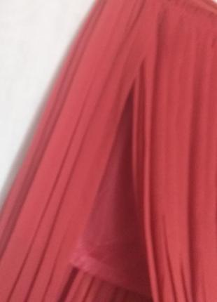 Терракотовая юбка плиссе шифон макси , mexx5 фото