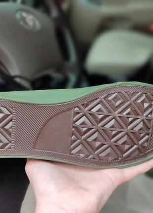 Хаки зеленые кеды кроссовки мокасины слипоны конвер3 фото