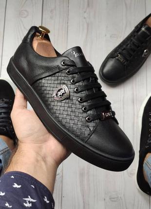 Мужские кожаные кеды billionaire🔥люкс качество 🔥