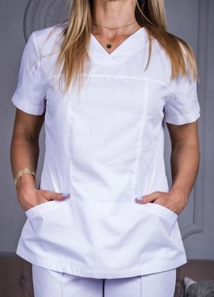 Жіноча медична блуза. розмір s (44)1 фото