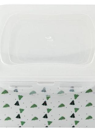 Набор контейнеров герметичных новогодних ernesto, 4 шт. 0,46 л/0,92 л/1,38 л/2,3 л, контейнер для продуктов2 фото