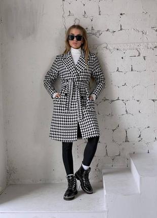 Женское классическое демисезонное пальто удлиненное из кашемира размеры норма
