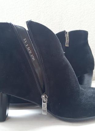 .женские замшевые ботинки на каблуке размер 38,5 g по стельке 25 см4 фото