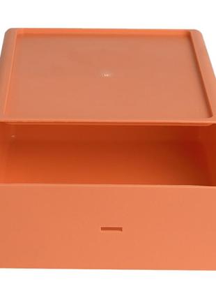 Органайзер-полочка lesko 1121 20*18*8 см orange настольный для косметики, украшений, канцелярии2 фото