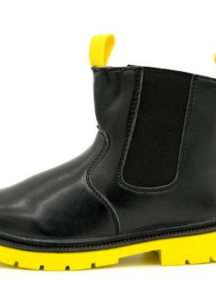 Демисезонные ботинки для девочки bbt kids черно-желтый (r5860 black-yell (27 (16 см))