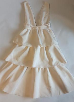 Шикарна багатоярусна сукня з неопоену