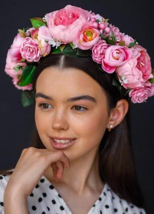 Великий, пишний, багатий віночок український 4558