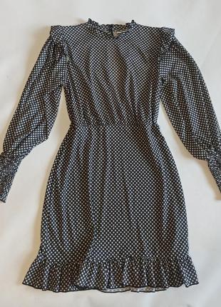 Сукня з відкритою спинкою з довгими рукавами фонариками1 фото