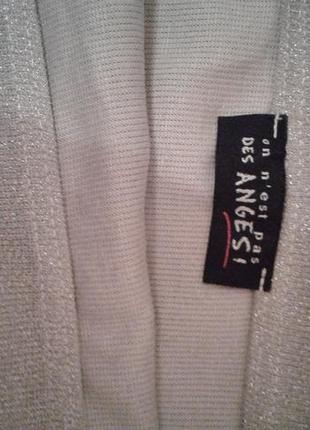 Кофта кофточка джемпер свитер с люрексом серебристая новая р.s-m2 фото