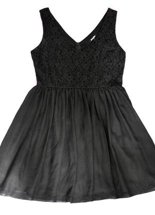 Маленькое черное ажурное платье1 фото