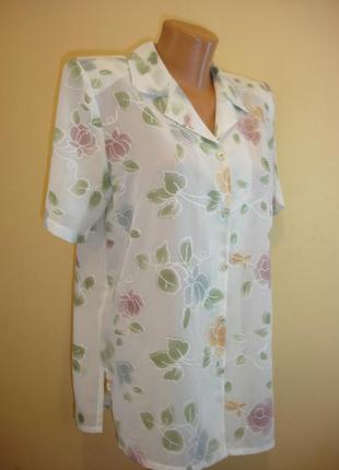 Класична кольорова блузка з вишивкою--adam collection--