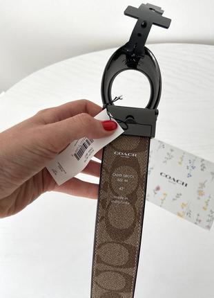 Жіночий шкіряний ремінь coach жіночий пояс ремінь коуч оригінал коач подарунок дружині дівчині подарунок дівчині3 фото