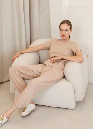 Базова футболка арт. 533, бежевий