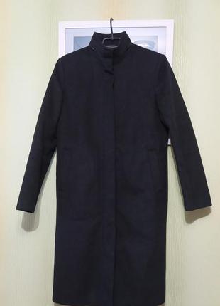 Пальто женское черно-серое french collection (12)