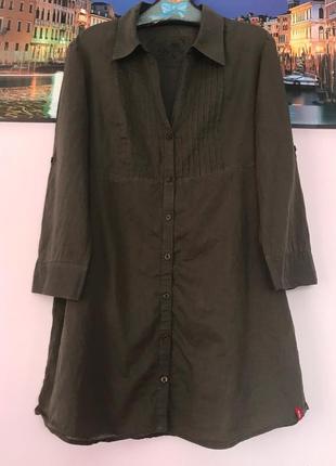 Бавовняна сорочка хакі