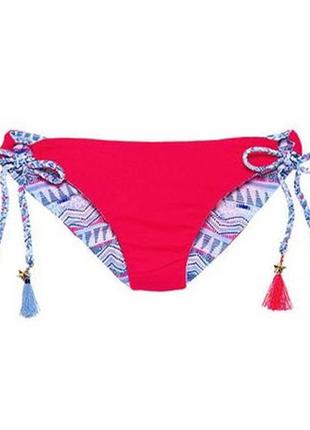 Двусторонние плавки купальника на завязках victoria´s secret reversible side-tie cheeky2 фото