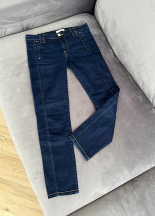 Завужені джинси темно-сині versace collection
