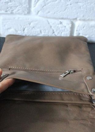 Vera pelle сумочка кросбоді, натуральна шкіра.5 фото