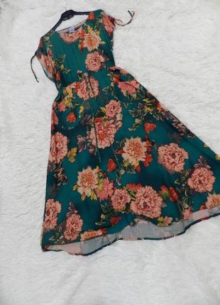 Длинное платье из натуральной дышащей  ткани штапель  с двумя кармашками и кулиской