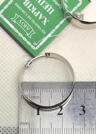 Нові родовані срібні сережки кільця 25 мм срібло 925 проби6 фото