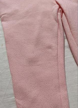 Дитячі лосини в сіру крапинку для дівчинки lupilu, розмір 86/92, рожевий4 фото