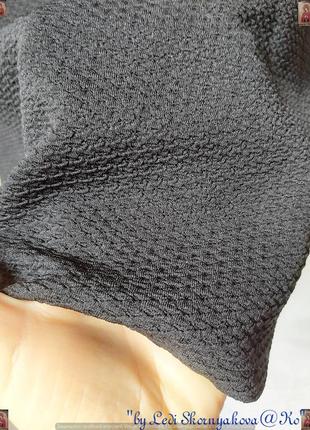 Фирменное new look просторное платье миди с фактурной ткани в чёрном цвете, размер 4хл8 фото