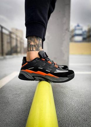 Чоловічі кросівки adidas niteball black orange 2 / чоловічі кросівки адідас нитбл