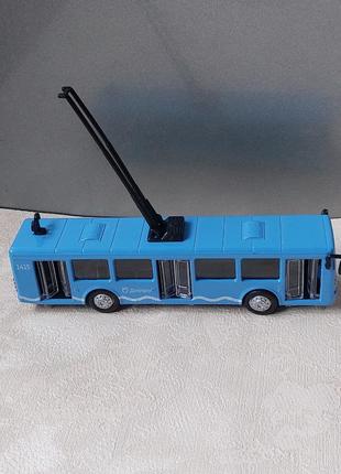 Іграшка металевий тролейбус