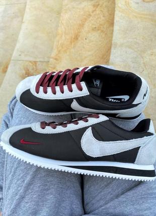 Чоловічі  кросівки nike cortez black/grey/ мужские  кроссовки найк кортез8 фото