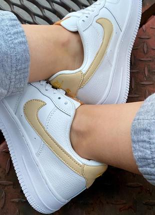 Жіночі кросівки nike air force double swoosh white/send / женские кроссовки найк аир форс3 фото